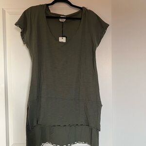 NWT - Jaded Gypsy Olive Green Women's Tunic Top